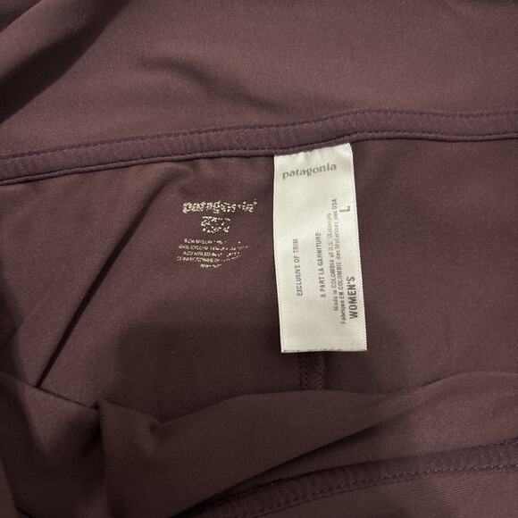 Patagonia Maroon PULL ON Skirt Recycled Polyester Spandex - Picture 2 of 6